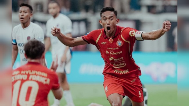 Rizky Ridho mencetak gol perdana. [Instagram]